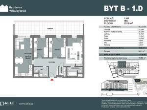 Prodej bytu 4+kk, Velká Bystřice, 87 m2