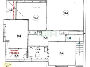 Pronájem bytu 4+kk, Praha - Michle, Pod Sychrovem I, 64 m2