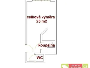 Pronájem bytu 1+kk, Praha - Nusle, Sdružení, 25 m2