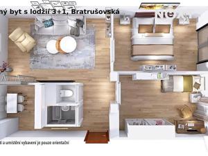 Prodej bytu 3+1, Šumperk, Bratrušovská, 68 m2