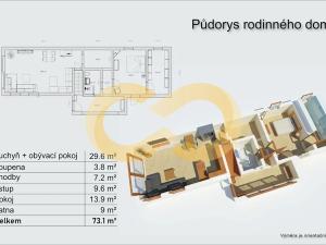 Prodej rodinného domu, Domanín, 160 m2