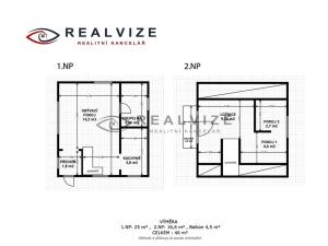 Prodej chaty, Hluboká nad Vltavou, Bašta Bezdrev, 62 m2