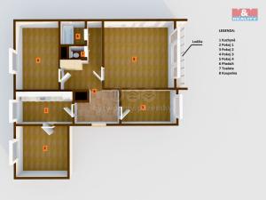 Prodej bytu 4+1, Teplice - Prosetice, Pod hvězdárnou, 83 m2