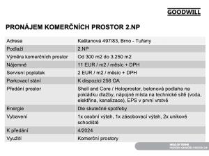 Pronájem obchodního prostoru, Brno, Kaštanová, 300 m2