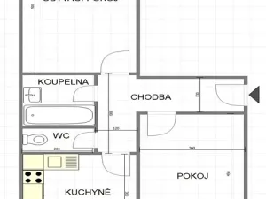 Pronájem bytu 2+1, Uherský Brod, V. Růžičky, 60 m2