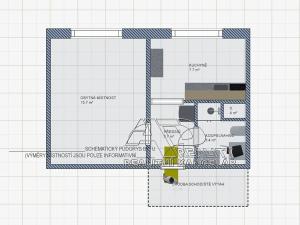 Pronájem bytu 1+1, České Budějovice, Prachatická, 31 m2