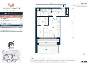 Prodej bytu 1+kk, Praha - Nusle, Bělehradská, 41 m2