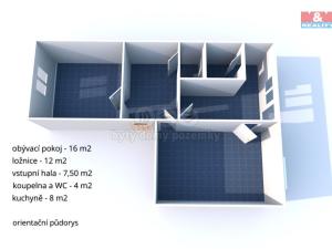 Prodej bytu 2+1, Jindřichův Hradec - Jindřichův Hradec II, sídliště U Nádraží, 48 m2