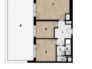 Prodej bytu 3+kk, Praha - Hlubočepy, 75 m2