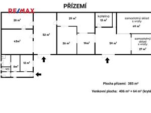 Pronájem kanceláře, Nymburk, Palackého třída, 257 m2