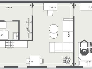 Pronájem bytu 2+kk, Jablonec nad Nisou, Palackého, 50 m2