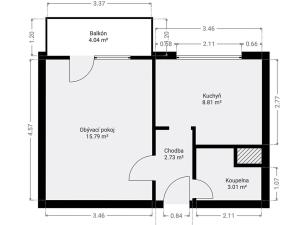 Prodej bytu 2+kk, Praha - Letňany, Chlebovická, 35 m2