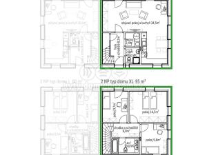 Prodej rodinného domu, Zlonín, Ořechová, 95 m2