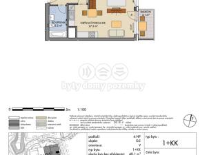 Prodej bytu 1+kk, Praha, Honzíkova, 44 m2