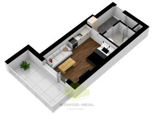 Pronájem bytu 1+kk, Olomouc, Tovární, 33 m2