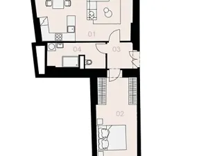 Pronájem bytu 2+kk, Praha - Nové Město, Mlynářská, 57 m2