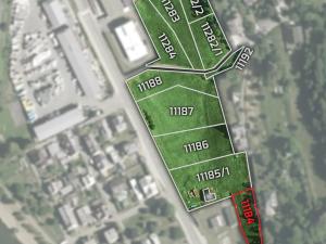 Prodej komerčního pozemku, Vsetín, Lázky, 829 m2