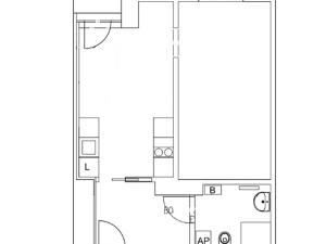Pronájem bytu 2+kk, Praha - Žižkov, Hartigova, 40 m2