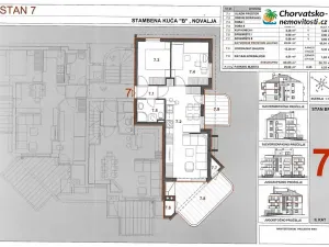 Prodej bytu 3+kk, Novalja, Chorvatsko, 67 m2