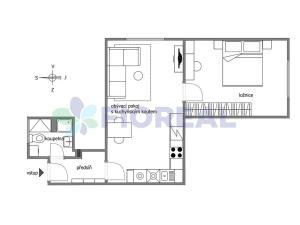 Pronájem bytu 2+kk, Rokycany, Havlíčkova, 45 m2