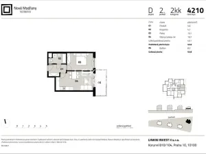Prodej bytu 2+kk, Praha - Modřany, Zlochova, 46 m2