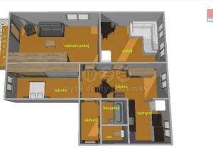 Prodej bytu 3+1, Ševětín, Zahradní, 73 m2
