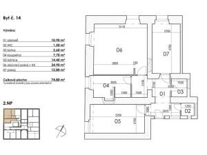 Prodej bytu 3+kk, Postupice, Blanická, 75 m2