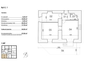 Prodej bytu 2+kk, Postupice, Blanická, 54 m2