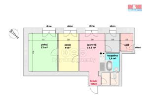Pronájem bytu 2+1, Stará Ves nad Ondřejnicí - Stará Ves, D. Růži, 48 m2