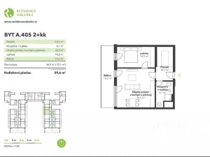Prodej bytu 2+kk, České Budějovice, O. Nedbala, 59 m2