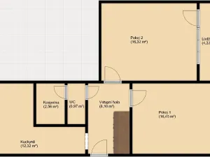 Prodej bytu 2+1, Plzeň, Na Dlouhých, 58 m2