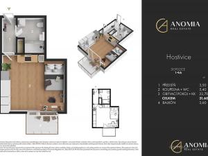 Prodej bytu 1+kk, Hostivice, Pšeničná, 32 m2
