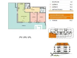 Pronájem bytu 3+kk, Olomouc, Aloise Rašína, 85 m2