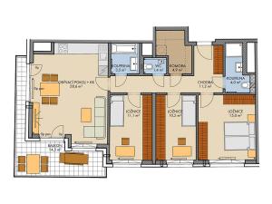 Prodej bytu 4+kk, Praha - Chodov, Chilská, 96 m2