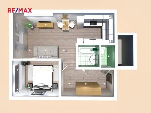 Pronájem bytu 2+kk, Beroun, 42 m2