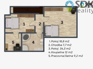 Prodej rodinného domu, Křenovice, Široká, 172 m2