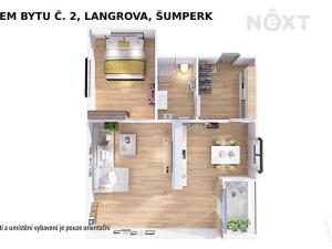 Pronájem bytu 2+kk, Šumperk, Langrova, 72 m2