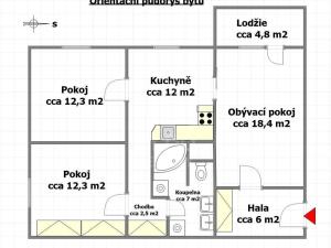 Prodej bytu 3+1, České Budějovice, Dlouhá, 78 m2
