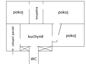Pronájem bytu 3+1, Praha - Žižkov, Bořivojova, 87 m2