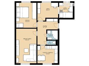 Prodej bytu 4+1, Dolní Dvořiště, 68 m2