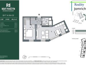 Pronájem bytu 2+kk, Liberec, Na Perštýně, 45 m2