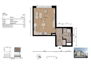 Prodej bytu 1+kk, Praha - Chodov, Benkova, 35 m2