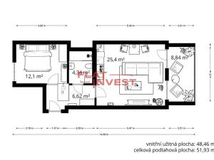 Prodej bytu 2+kk, Praha - Žižkov, Olgy Havlové, 60 m2