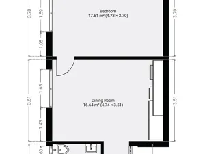 Pronájem bytu 2+kk, Jindřichův Hradec, Schwaigrova, 41 m2