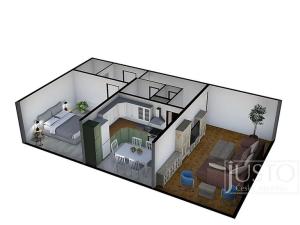 Pronájem bytu 2+1, Kestřany, 60 m2