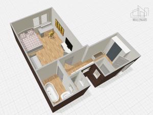 Prodej bytu 1+kk, Praha - Vinohrady, náměstí Jiřího z Lobkovic, 36 m2