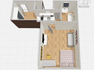 Prodej bytu 1+kk, Praha - Vinohrady, náměstí Jiřího z Lobkovic, 36 m2