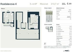 Prodej bytu 3+kk, Praha - Nusle, Rostislavova, 90 m2