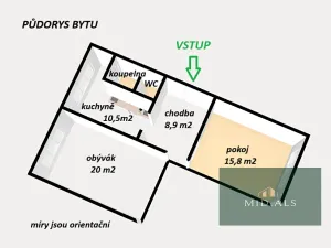 Prodej bytu 2+1, Rokycany, Pod Ohradou, 59 m2