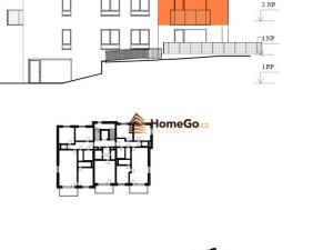 Pronájem bytu 2+kk, Praha - Modřany, Komořanská, 62 m2